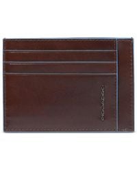 Piquadro - Slim Leather Cardholder - Lyst