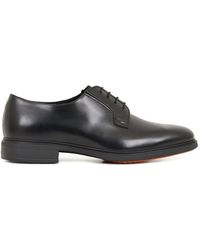 Santoni - Block-Heel Derby Shoes - Lyst