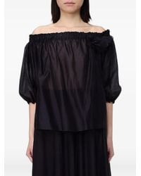 Hanita - Off-Shoulder Floral-Detail Blouse - Lyst