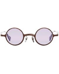 Kuboraum - Round-Frame Textured Sunglasses - Lyst