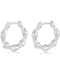 Dower & Hall - Hinged Huggie Hoop Earrings - Lyst