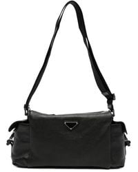 Prada - Explore Re-Nylon And Leather Shoulder Bag - Lyst