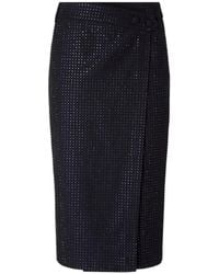Pinko - Rhinestone-Embellished Wrap Skirt - Lyst