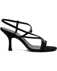Stuart Weitzman - Crystal-Embellished Strappy Sandals - Lyst