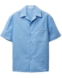 Versace - Jacquard Cotton-Silk Regular Shirt - Lyst