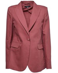 Weekend by Maxmara - Notched-Lapel Flap-Pocket Blazer - Lyst