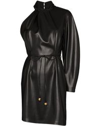 Nanushka Asymmetrische Jurk - Zwart