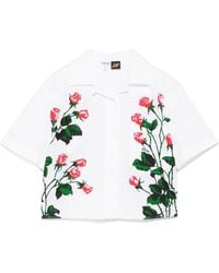 Loewe - Copped Cotton Shirt - Lyst