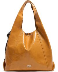 Bimba Y Lola - Large Paper Leather Shoulder Bag - Lyst