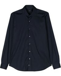 Fay - Spread-Collar Cotton Shirt - Lyst