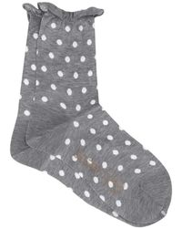 Antipast - Polka-Dot Ruffled Socks - Lyst