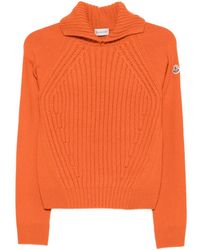 Moncler - Wool & Cashmere High Collar Jumper - Lyst