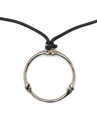 TAKAHIROMIYASHITA TheSoloist. - Circular-Pendant Rope-Detail Necklace - Lyst