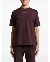 Peserico - Logo-Print Crew-Neck T-Shirt - Lyst