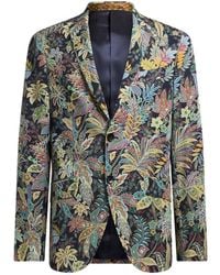 Etro - Roma Printed Wool-Blend Blazer - Lyst