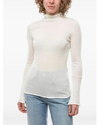 Ferragamo - High-Neck T-Shirt - Lyst