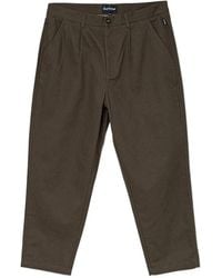 Barbour - Herringbone Cotton Trousers - Lyst