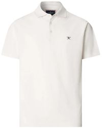 Hackett - Embroidered-Logo Short-Sleeve Polo Shirt - Lyst