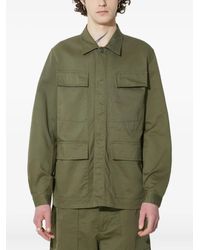 Universal Works - Fatigue Katoenen Jack Met Kraag - Lyst