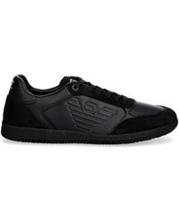 EA7 - Embossed Logo Sneakers - Lyst
