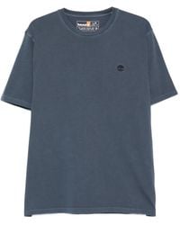 Timberland - Logo-Embroidered Crew-Neck T-Shirt - Lyst