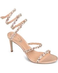 Rene Caovilla - 105Mm Pearl Crystal-Embellished Sandals - Lyst