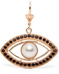 BLAKLACE - Eye Shape Pearl Embellished Earrings - Lyst