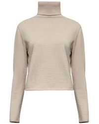 MM6 by Maison Martin Margiela - Top A Maniche Lunghe - Lyst