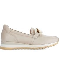 Gabor - Chain-Link Leather Loafers - Lyst