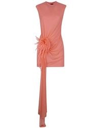 David Koma - Mesh Floral-Appliqué Mini Dress - Lyst