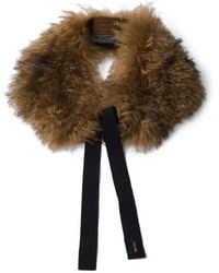 Prada - Shearling Collar - Lyst