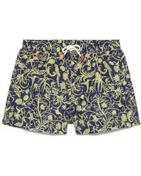 Kiton - Zwembroek Met Abstract Patroon - Lyst