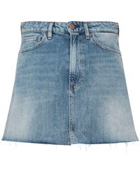 3x1 - Celine Denim Mini Skirt - Lyst