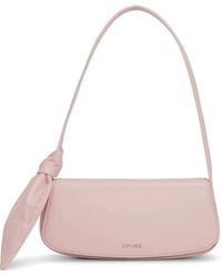 ROTATE BIRGER CHRISTENSEN - Scarf Suede Knot-Detail Leather Bag - Lyst