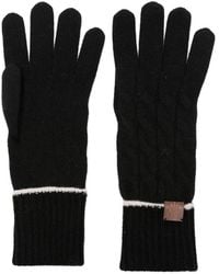 Eleventy - Cable-Knit Cashmere Gloves - Lyst