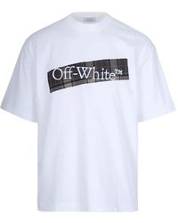 Off-White c/o Virgil Abloh - T-Shirt With Scottish Logo Patch - Lyst