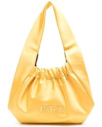 Patou - Le Biscuit Satin Tote Bag - Lyst