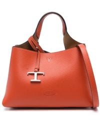 Tod's - Kleine Leren Shopper - Lyst