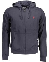 U.S. POLO ASSN. - Embroidered-Logo Zip-Up Hoodie - Lyst