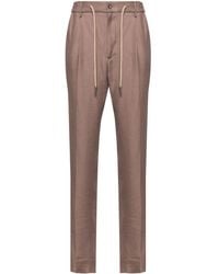 Tagliatore - Newman Mid-rise Tapered Trousers - Lyst
