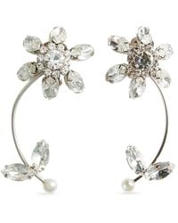 DSquared² - Ohrringe Mit Kristallblumen - Lyst