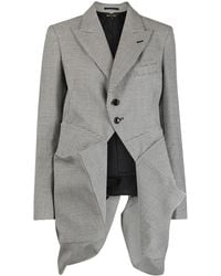 Comme des Garçons - アシンメトリー チェック ジャケット - Lyst