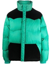 Marni - Black And Green Feather Down Jacket - Lyst