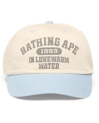 A Bathing Ape - Logo-Print Baseball Cap - Lyst