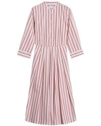Aspesi - Robe-Chemise À Rayures - Lyst