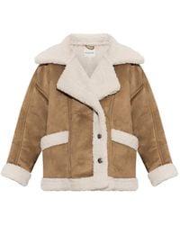 Munthe - Valter Teddy-Trim Coat - Lyst