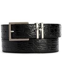 Giuseppe Zanotti - Teodore Crocodile-Embossed Belt - Lyst