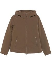 Woolrich - Hooded Zip-Up Jacket - Lyst