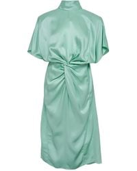 Stella McCartney - Twist Short-Sleeve Midi Dress - Lyst