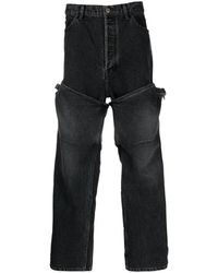 Ambush - Straight-leg Panelled Jeans - Lyst